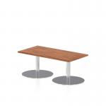 Dynamic Italia 1200 x 600mm Poseur Rectangular Table Walnut Top 475mm High Leg ITL0227 27161DY