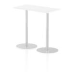 Dynamic Italia 1200 x 600mm Poseur Rectangular Table White Top 1145mm High Leg ITL0240 27175DY