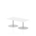 Dynamic Italia 1200 x 600mm Poseur Rectangular Table White Top 475mm High Leg ITL0228 27182DY