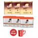 Nescafe 3 tins of Gold Blend Coffee 750g and 3 tins of Azera Barista Style Coffee 500g Plus 12 Free Nescafe Red Mugs 27187XX