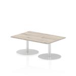 Dynamic Italia 1200 x 800mm Poseur Rectangular Table Grey Oak Top 475mm High Leg ITL0249 27224DY