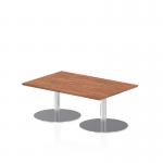 Dynamic Italia 1200 x 800mm Poseur Rectangular Table Walnut Top 475mm High Leg ITL0245 27287DY