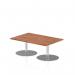 Dynamic Italia 1200 x 800mm Poseur Rectangular Table Walnut Top 475mm High Leg ITL0245 27287DY