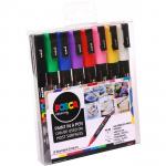Posca PC-3M Paint Marker Assorted Colours (Pack 8) - 153544842 27292UB