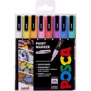 Click to view product details and reviews for Posca Pc 3m Paint Marker Assorted Pastel Colours Pack 8 238212174.