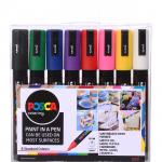 Posca PC-5M Paint Marker Assorted Colours (Pack 8) - 153544843 27313UB