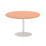 Dynamic Italia 1200mm Poseur Round Table Beech Top 725mm High Leg ITL0160 27329DY