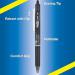 Pilot Frixion Clicker Erasable Gel Rollerball Pen 0.7mm Tip 0.35mm Line Black Greenpack (Pack 12 + 12 Refills) - WLT435853 27355PT