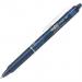 Pilot Frixion Clicker Erasable Gel Rollerball Pen 0.7mm Tip 0.35mm Line Blue Greenpack (Pack 12 + 12 Refills) - WLT435846 27362PT