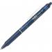 Pilot Frixion Clicker Erasable Gel Rollerball Pen 0.7mm Tip 0.35mm Line Blue Greenpack (Pack 12 + 12 Refills) - WLT435846 27362PT