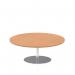 Dynamic Italia 1200mm Poseur Round Table Oak Top 475mm High Leg ITL0158 27385DY