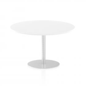 Dynamic Italia 1200mm Poseur Round Table White Top 725mm High Leg ITL0162 27434DY