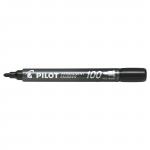 Pilot 100 Permanent Marker Bullet Tip Fine 1.0mm Line Black (Pack 12) - 4902505511097 27453PT