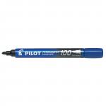 Pilot 100 Permanent Marker Bullet Tip Fine 1.0mm Line Blue (Pack 12) - 4902505511110 27460PT
