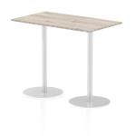 Dynamic Italia 1400 x 800mm Poseur Rectangular Table Grey Oak Top 1145mm High Leg ITL0279 27462DY