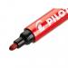 Pilot 100 Permanent Marker Bullet Tip Fine 1.0mm Line Red (Pack 12) - 4902505511103 27467PT