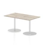 Dynamic Italia 1400 x 800mm Poseur Rectangular Table Grey Oak Top 725mm High Leg ITL0273 27476DY