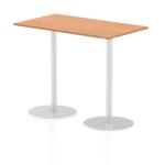 Dynamic Italia 1400 x 800mm Poseur Rectangular Table Oak Top 1145mm High Leg ITL0278 27504DY