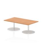 Dynamic Italia 1400 x 800mm Poseur Rectangular Table Oak Top 475mm High Leg ITL0266 27511DY