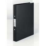 Rexel Budget Ring Binder Polypropylene 2 O-Ring A4 25mm Rings Black (Pack 10) - 13422BK 27521AC