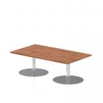 Dynamic Italia 1400 x 800mm Poseur Rectangular Table Walnut Top 475mm High Leg ITL0263 27532DY