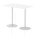 Dynamic Italia 1400 x 800mm Poseur Rectangular Table White Top 1145mm High Leg ITL0276 27546DY