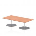 Dynamic Italia 1600 x 800mm Poseur Rectangular Table Beech Top 475mm High Leg ITL0280 27574DY