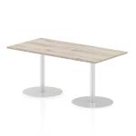 Dynamic Italia 1600 x 800mm Poseur Rectangular Table Grey Oak Top 725mm High Leg ITL0291 27602DY