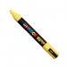 Posca PC-5M Paint Marker Water Based Medium Line Width 1.8 mm - 2.5 mm Yellow (Single Pen) - 286526000 27614UB