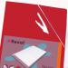 Rexel Nyrex Cut Flush Folder Polypropylene A4 110 Micron Red (Pack 25) 12161RD 27619AC