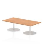 Dynamic Italia 1600 x 800mm Poseur Rectangular Table Oak Top 475mm High Leg ITL0284 27637DY