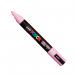 Posca PC-5M Paint Marker Water Based Medium Line Width 1.8 mm - 2.5 mm Light Pink (Single Pen) - 286732000 27677UB