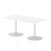 Dynamic Italia 1600 x 800mm Poseur Rectangular Table White Top 725mm High Leg ITL0288 27686DY