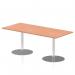 Dynamic Italia 1800 x 800mm Poseur Rectangular Table Beech Top 725mm High Leg ITL0304 27707DY