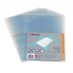 Rexel Nyrex Heavy Duty Multi Punched Pocket Polypropylene A4 110 Micron Side Opening Clear (Pack 25) 11011 27745AC