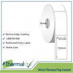 Thermalrite Direct Thermal Labels 101x152mm 76mm core (Pack 10 Rolls of 1000 Labels per Roll) - RL101.152DT-76-1000 27761SM
