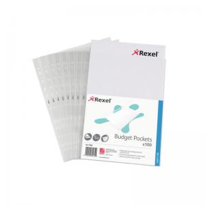 Rexel Essential Multi Punched Pocket Polypropylene A4 43 Micron Top