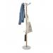 Alba Wooden Coat Stand With 6 Pegs and 4 Mini Pegs Light Wood and White - PMNAHOW BC 