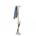 Alba Wooden Coat Stand With 6 Pegs and 4 Mini Pegs Light Wood and White - PMNAHOW BC 