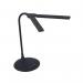 Alba Nomad Two Head Wireless Soft Touch LED Desk Lamp Black - LEDTWIN N 27845AL