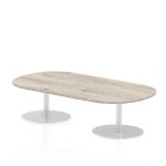 Dynamic Italia 1800mm Poseur Boardroom Table Grey Oak Top 475mm High Leg ITL0177 27847DY