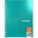 Silvine Luxpad Twin Wire FSC Notebook A5+ 200 Page Ruled With Margin Metallic Pearl Green (Pack 3) - LUXA5MT 27866SC