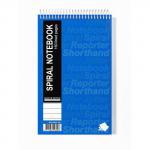 Silvine Spiral Reporters Shorthand Notebook 203 x 127mm 160 Pages Ruled Blue (Pack 10) - 743 27880SC