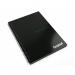 Silvine Luxpad Recycled Twin Wire Hardback Notebook A4 140 Page Punched 4 Holes Ruled 100% Recycled Paper Black (Pack 5) - THBPINA4RE 27908SC