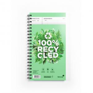 Silvine Recycled Wirebound Things To-Do Book 280 x 150mm 120 Sheets