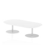 Dynamic Italia 1800mm Poseur Boardroom Table White Top 475mm High Leg ITL0174 27931DY