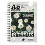 Silvine Carbon Zero Wirebound Notebook A5 120 Page Ruled White (Pack 5) - R303 27950SC