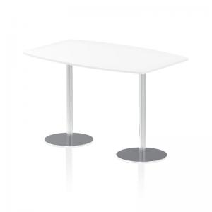 Dynamic Italia 1800mm Poseur High Gloss Table White Top 1145mm High