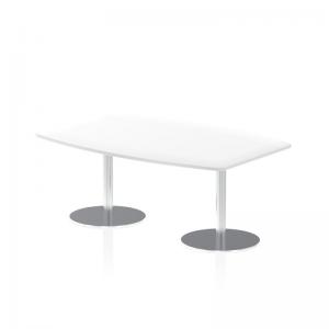 Dynamic Italia 1800mm Poseur High Gloss Table White Top 725mm High Leg