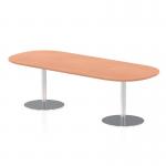 Dynamic Italia 2400mm Poseur Boardroom Table Beech Top 725mm High Leg ITL0196 28001DY